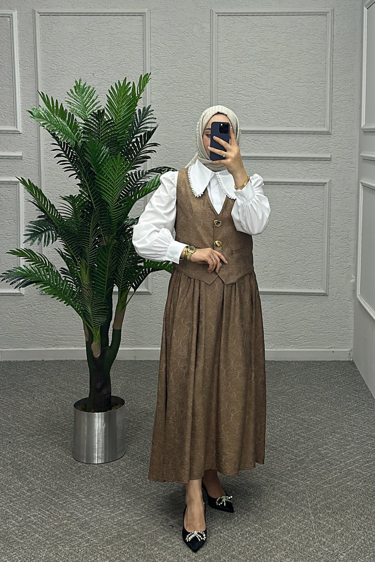 Alya Camel Etekli Takım