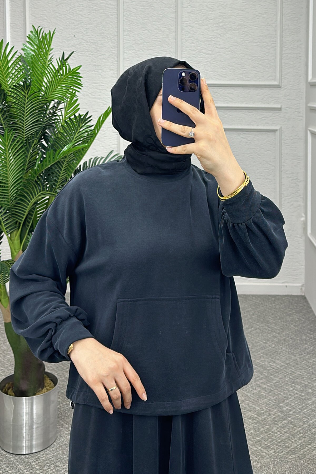 Antrasit Mısra Etekli Takım