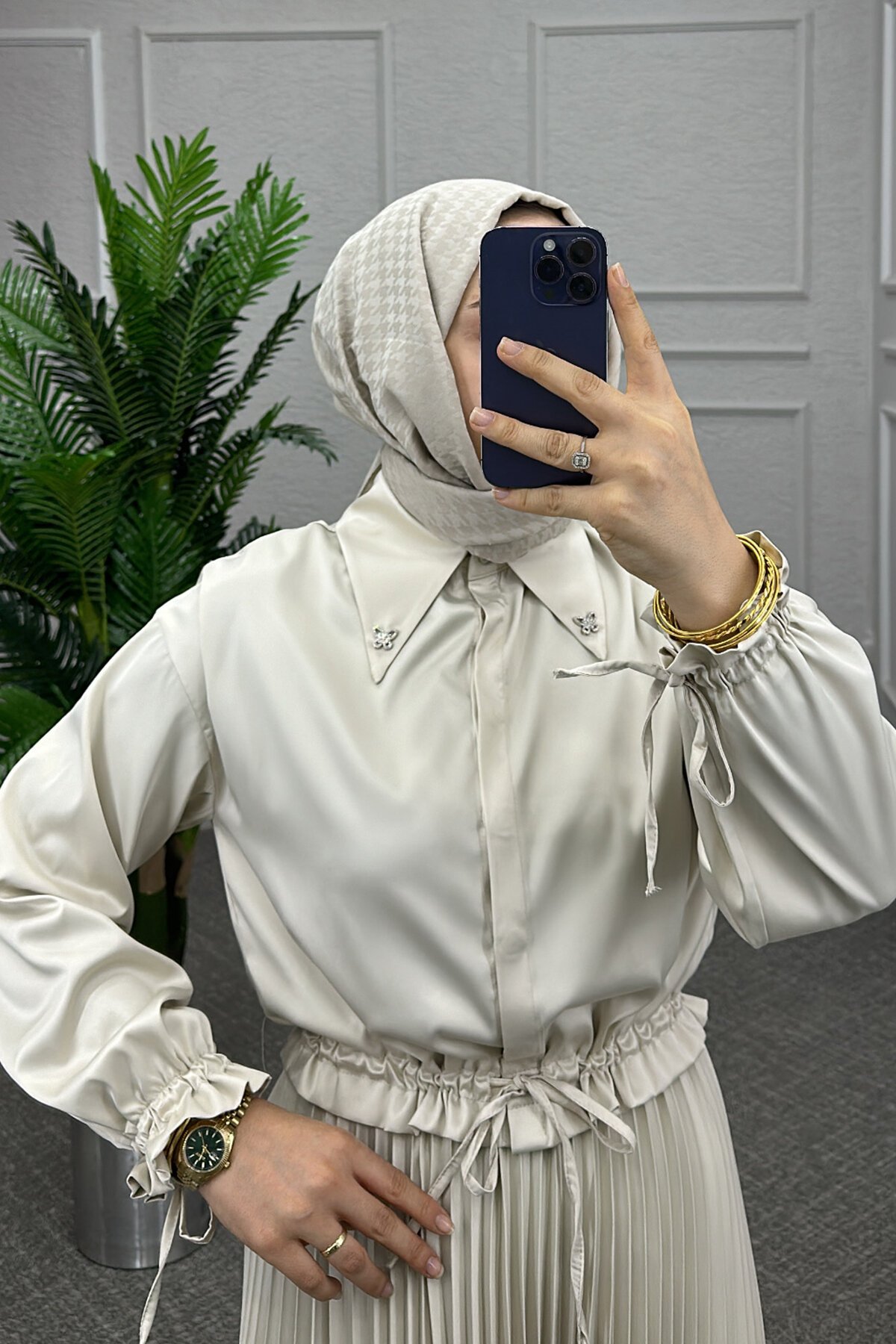 Aren Krem Saten Takım