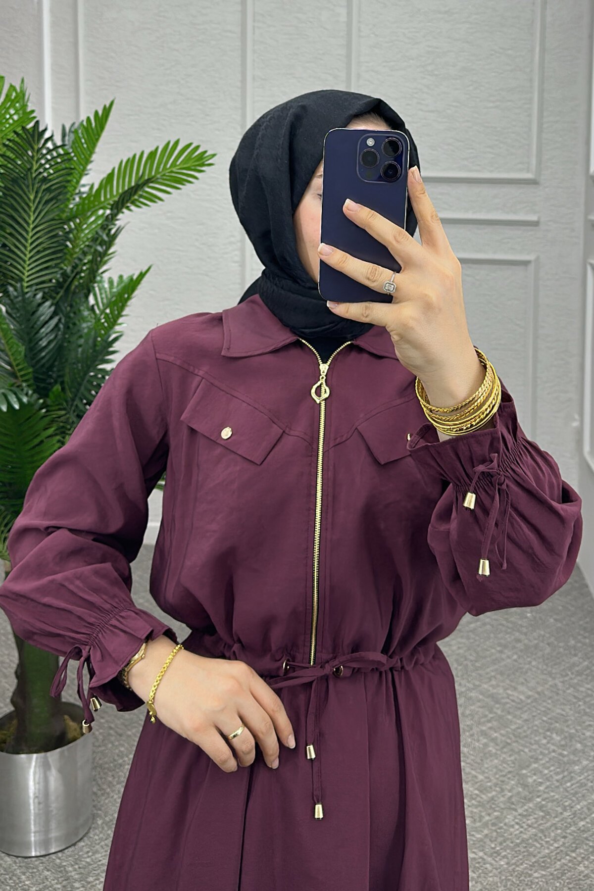 Bordo Orien Etekli Takım