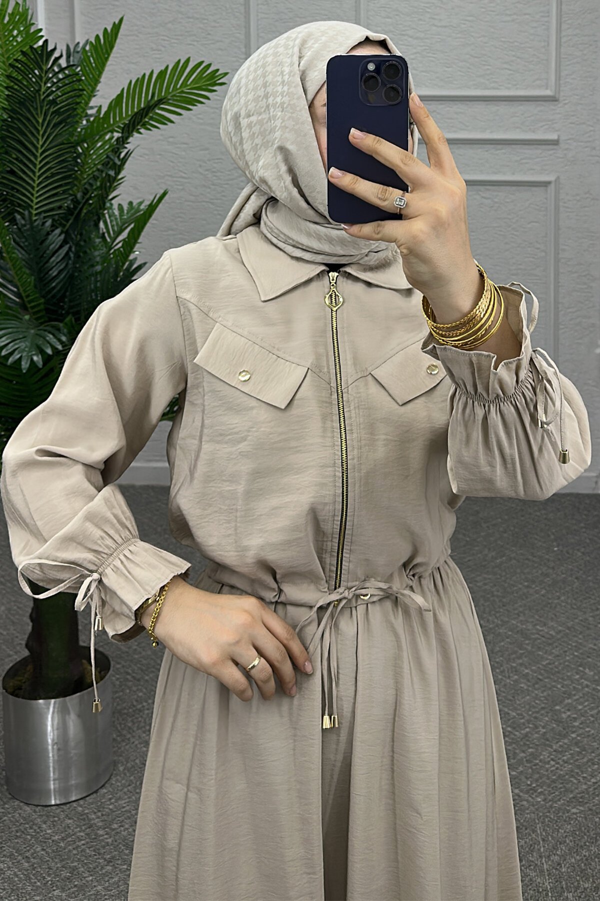 Krem Orien Etekli Takım