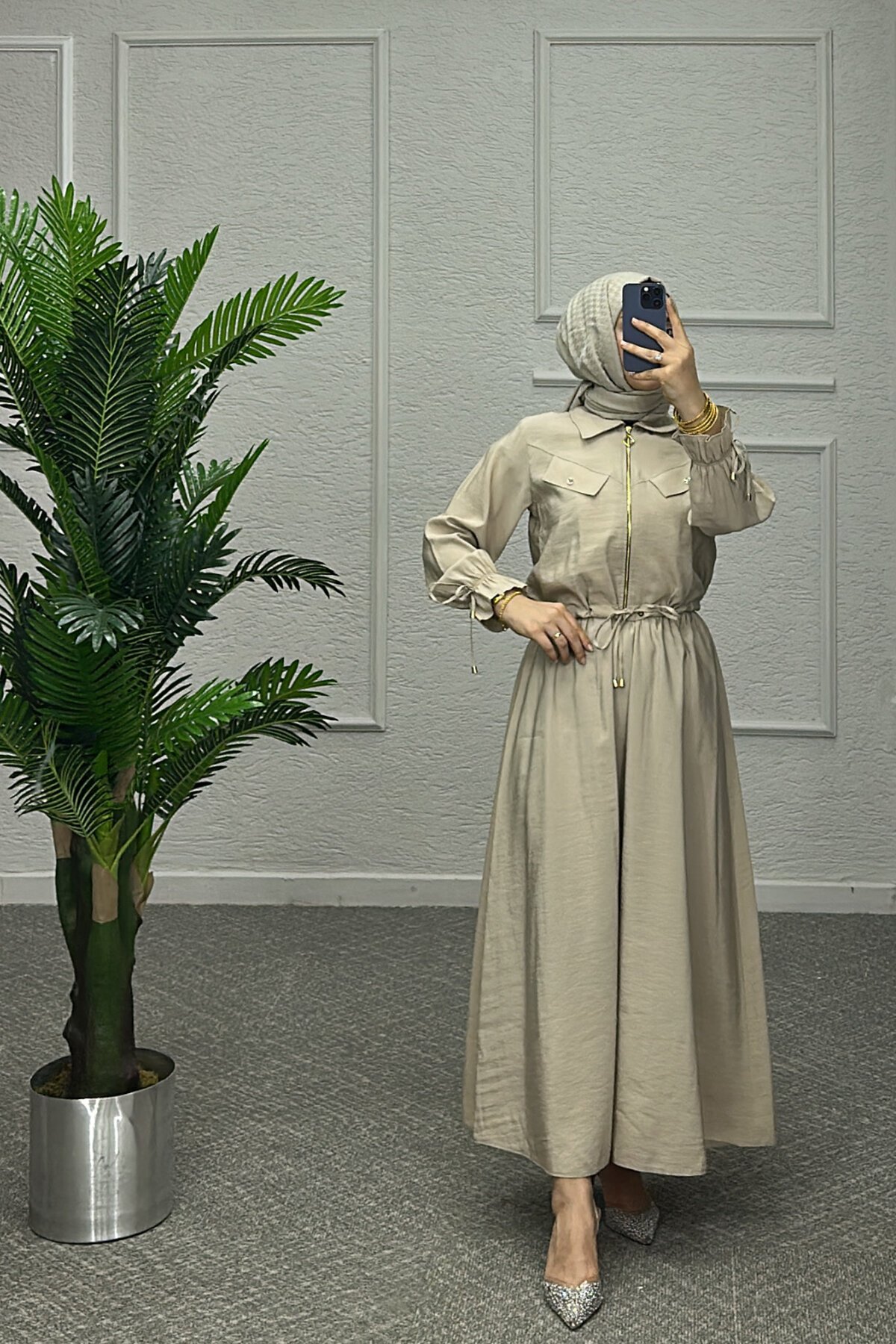 Krem Orien Etekli Takım