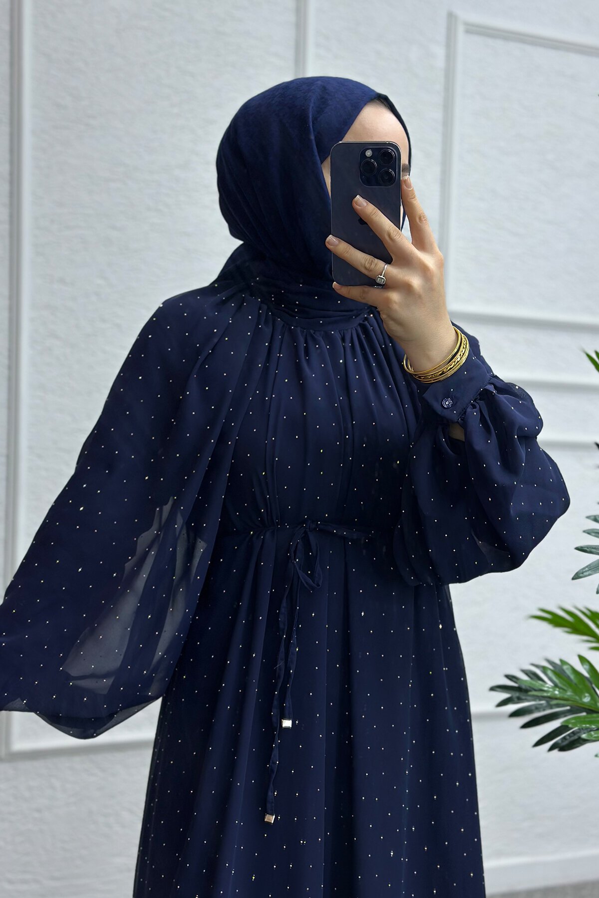 Lacivert Matmazel Elbise