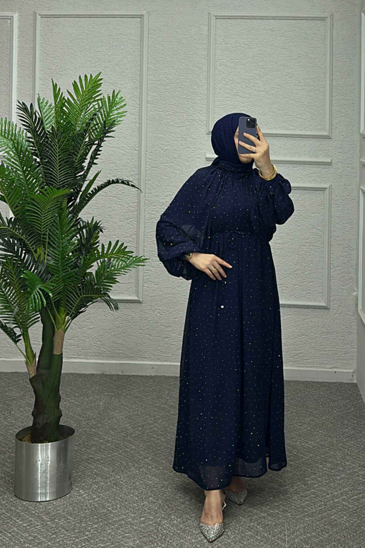 Lacivert Matmazel Elbise