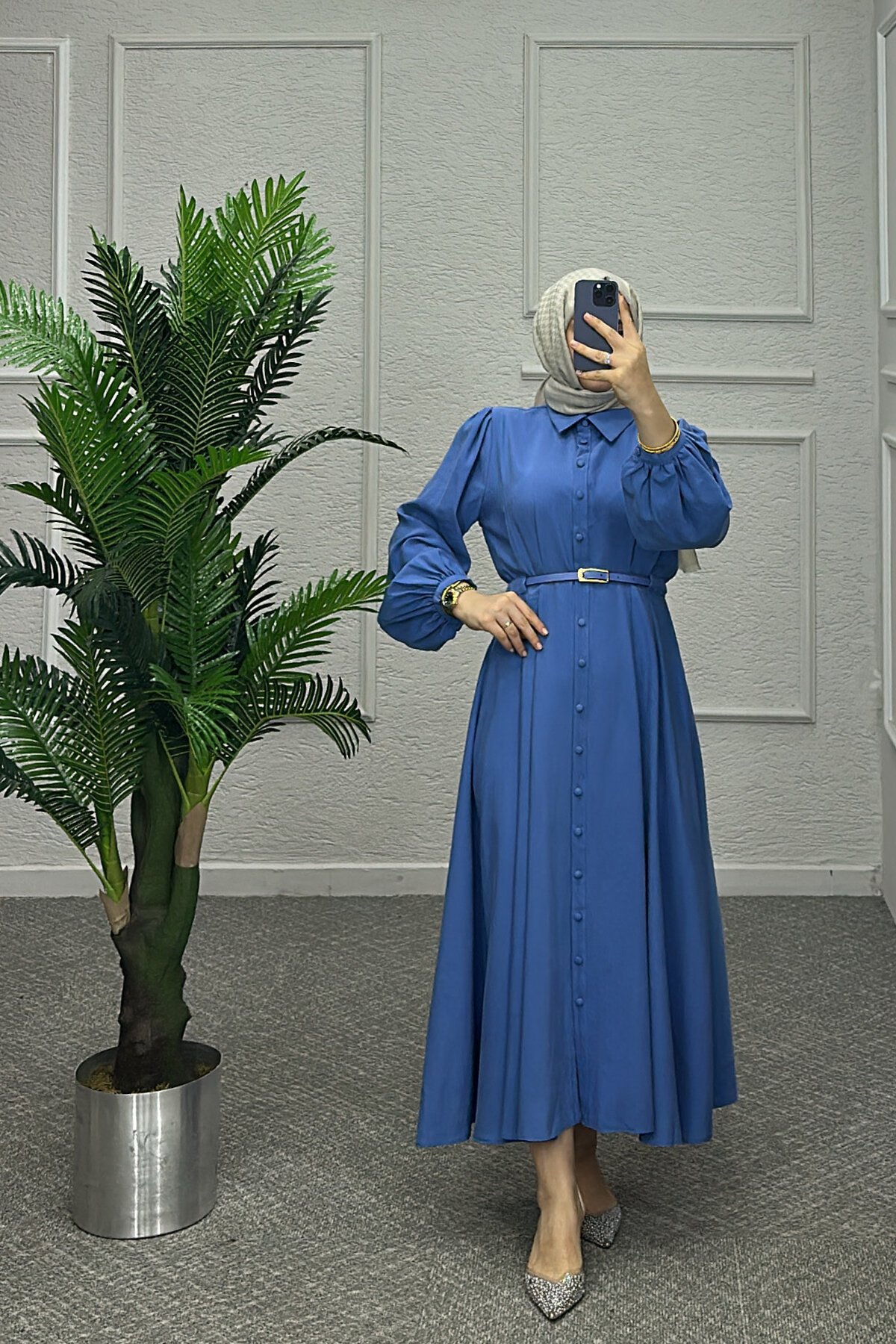 Mavi Çalıkuşu Elbise