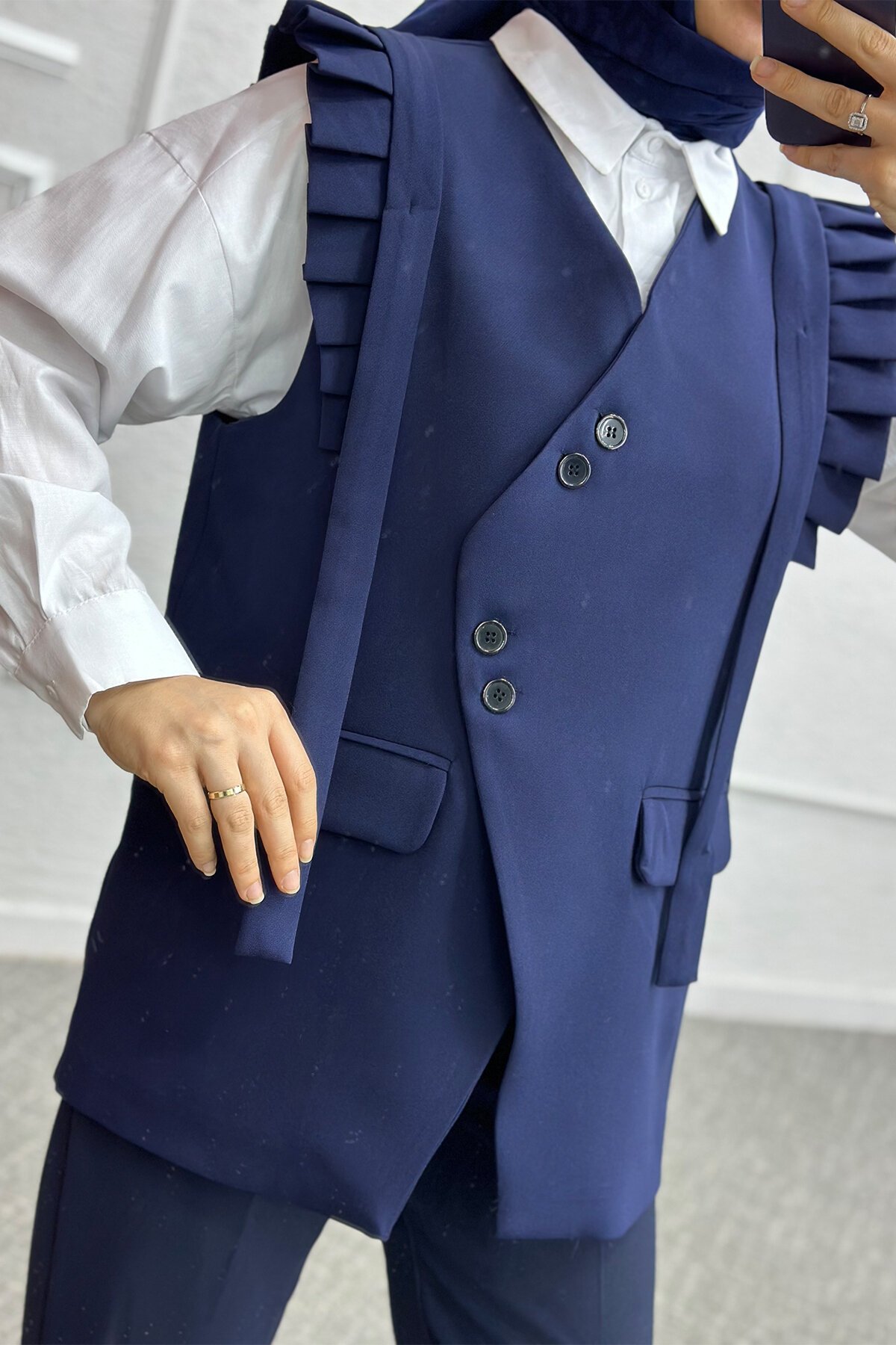 Nidem Lacivert Yelek