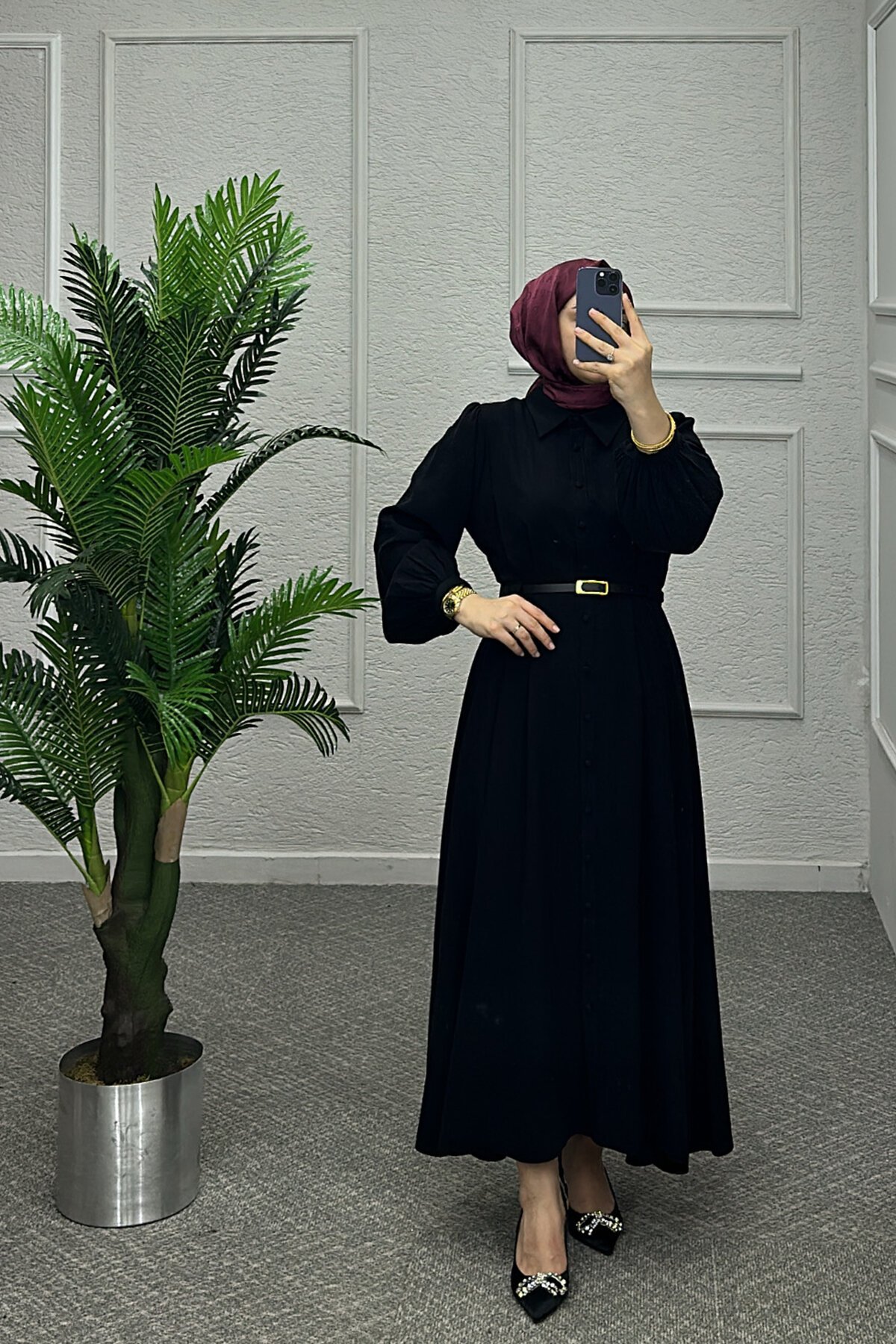 Siyah Çalıkuşu Elbise