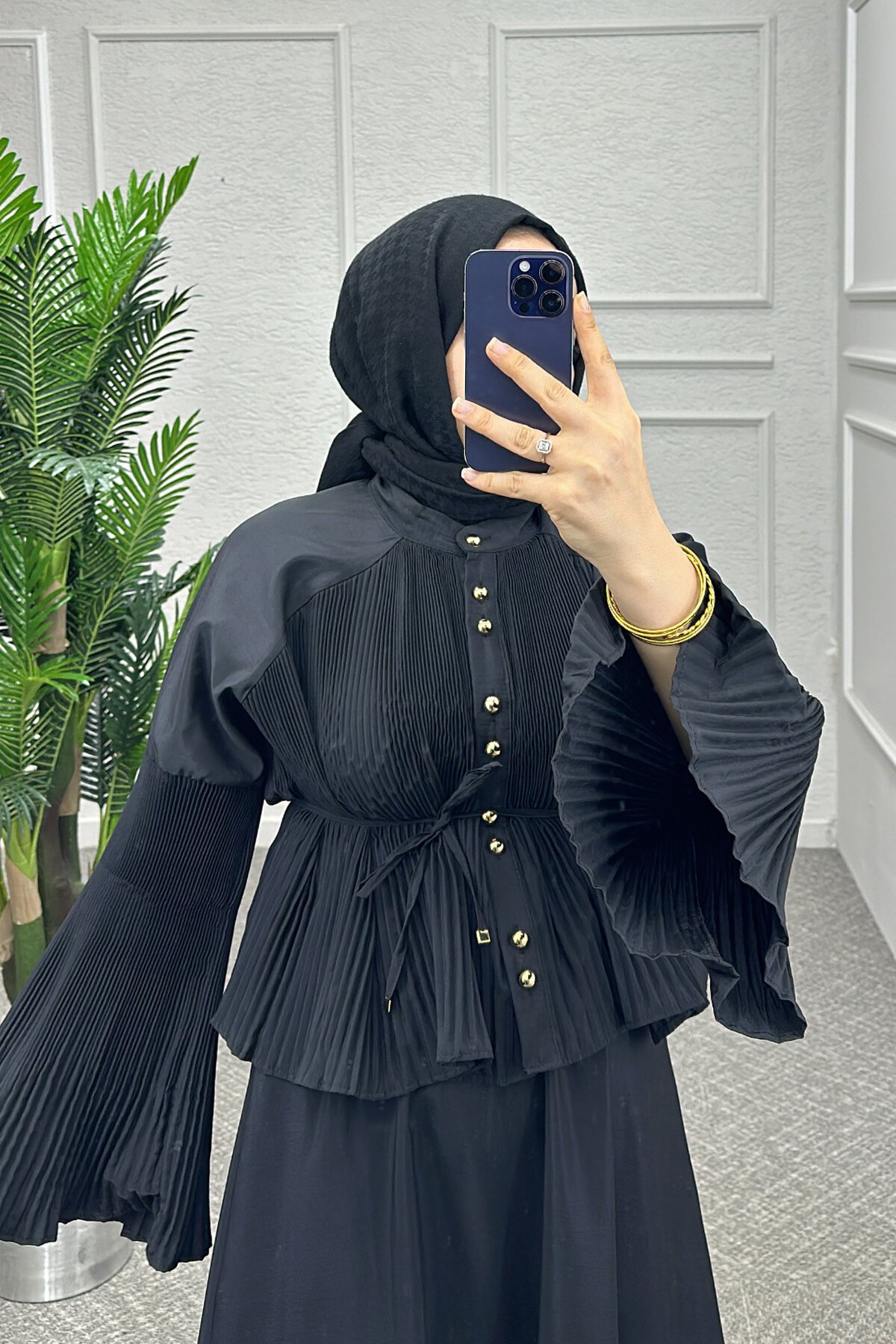 Siyah Mısra Etekli Takım