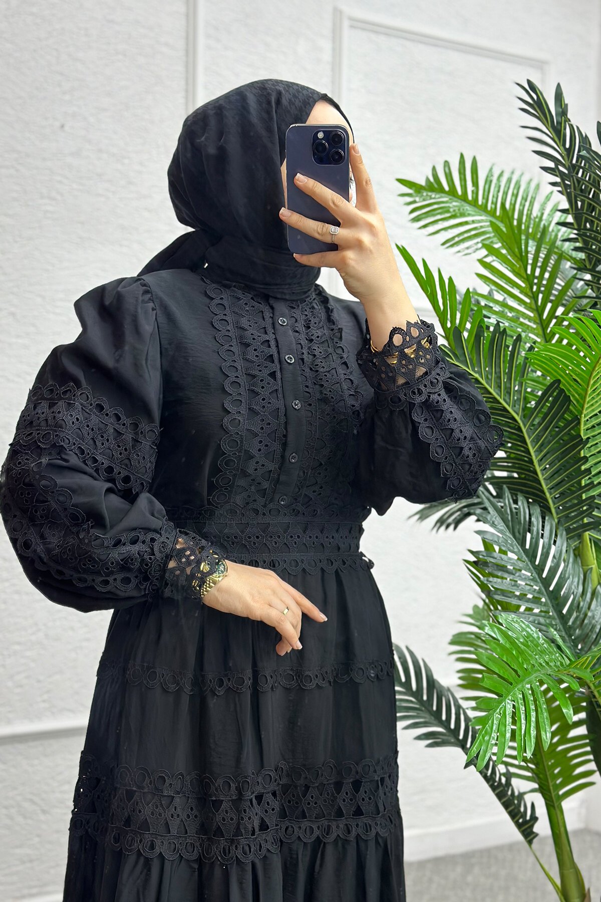 Siyah Selly Etekli Takım