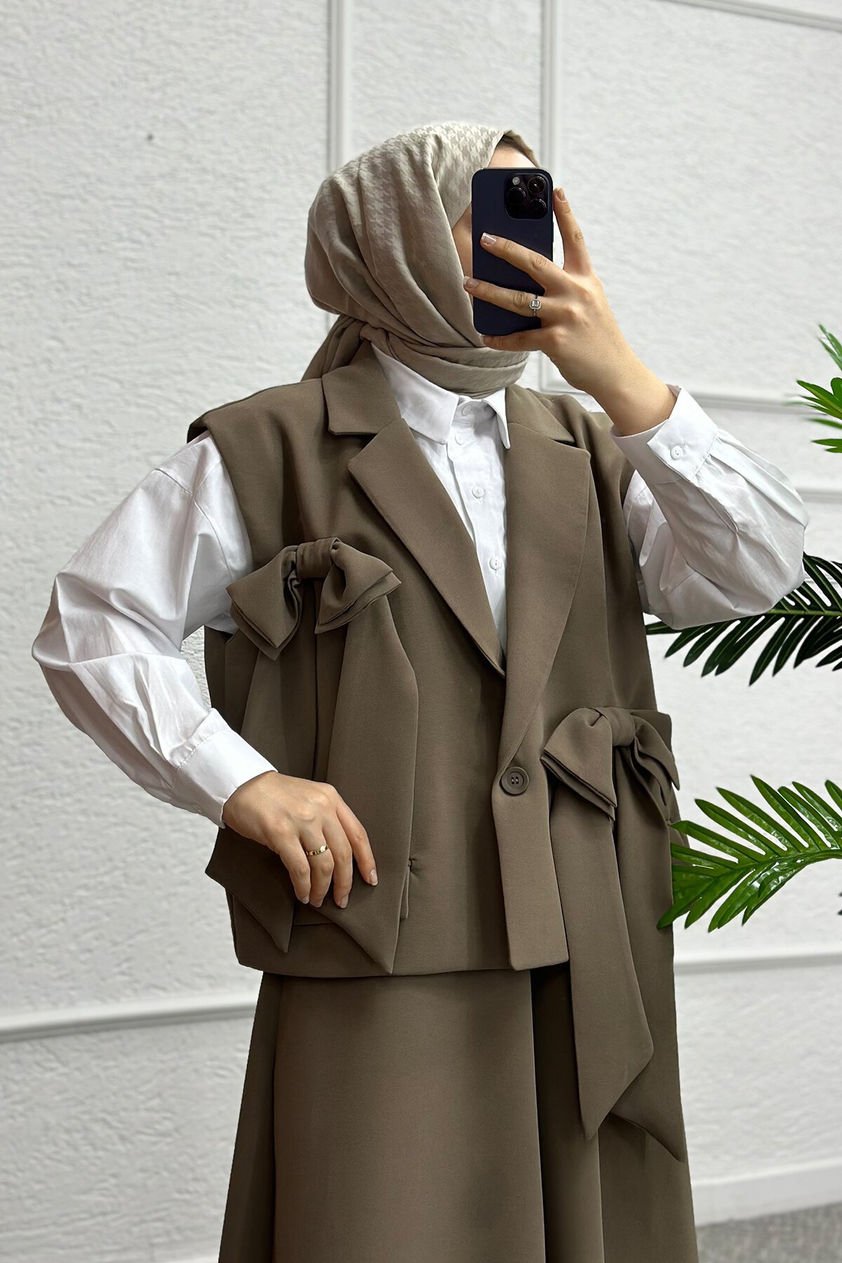 Sütlü Kahve Fiyonk Etekli Takım