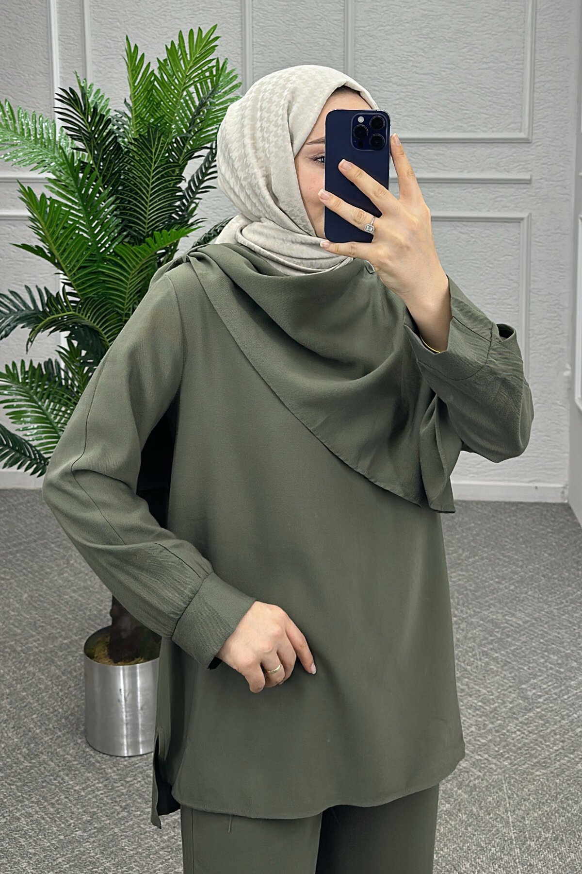 Yeşil Jase Pantolonlu Takım