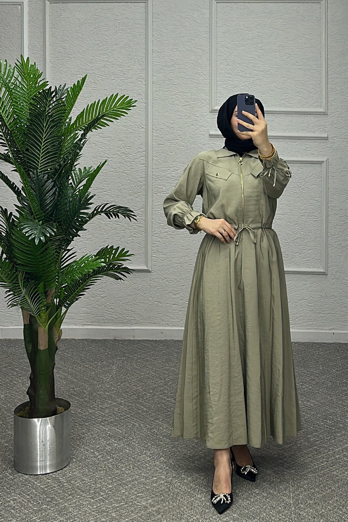 Yeşil Orien Etekli Takım