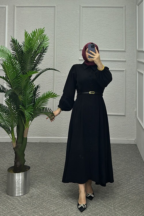 Siyah Çalıkuşu Elbise