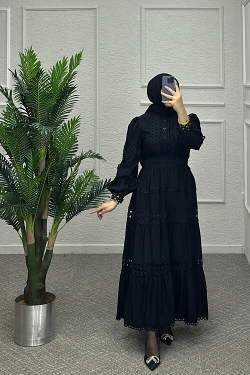 Siyah Selly Etekli Takım