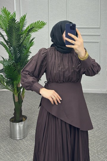 Kahve Vera Elbise